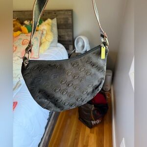 Vintage y2k Fubu The Collection Small Shoulder Bag with Leather Strap EUC